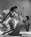 Ballet performance, a woman with wings performing with a man